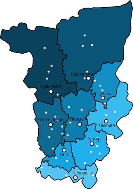 Карта чернушка пермский